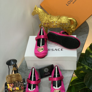 VERSACE PINK FLAT SHOE